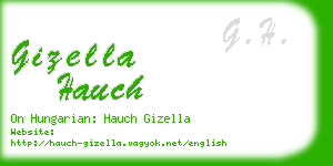 gizella hauch business card